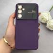 قاب گوشی Galaxy A54 سامسونگ سیلیکونی Camera Lens زیر بسته طرح 17 SERIES محافظ لنز دار بنفش کد 163378