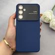 قاب گوشی Galaxy A54 سامسونگ سیلیکونی Camera Lens زیر بسته طرح 17 SERIES محافظ لنز دار سرمه ای کد 163381