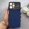 قاب گوشی Redmi 12 - Poco M6 Pro 5G شیائومی سیلیکونی Camera Lens زیر بسته طرح 17 SERIES محافظ لنز دار سرمه ای کد 163403