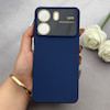 قاب گوشی Redmi 13C - Poco C65 شیائومی سیلیکونی Camera Lens زیر بسته طرح 17 SERIES محافظ لنز دار سرمه ای کد 163404