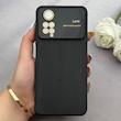 قاب گوشی Redmi Note 11 4G - Redmi Note 11S شیائومی سیلیکونی Camera Lens زیر بسته طرح 17 SERIES محافظ لنز دار مشکی