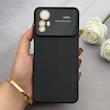 قاب گوشی Redmi Note 12S شیائومی سیلیکونی Camera Lens زیر بسته طرح 17 SERIES محافظ لنز دار مشکی کد 163410