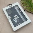 قاب گوشی iPhone 13 Pro Max آیفون اورجینال برجسته کارل KARL مشکی با بند لندیارد کد 163119