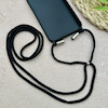 قاب گوشی iPhone 13 Pro Max آیفون اورجینال برجسته کارل KARL خاکستری با بند لندیارد کد 163121