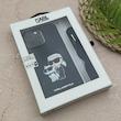قاب گوشی iPhone 14 Pro Max آیفون اورجینال برجسته کارل KARL مشکی با بند لندیارد کد 163125