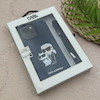 قاب گوشی iPhone 14 Pro Max آیفون اورجینال برجسته کارل KARL سرمه ای با بند لندیارد کد 163126