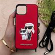 قاب گوشی iPhone 13 - iPhone 14 آیفون اورجینال برجسته کارل KARL قرمز با بند لندیارد کد 163130