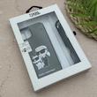 قاب گوشی iPhone 13 - iPhone 14 آیفون اورجینال برجسته کارل KARL خاکستری با بند لندیارد کد 163131
