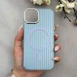 قاب گوشی iPhone 13 - iPhone 14 آیفون کرکره ای طرح مگ سیف Stripe Soft Wave لنز کرومی کد 166781
