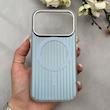 قاب گوشی iPhone 17 Pro آیفون کرکره ای طرح مگ سیف Stripe Soft Wave لنز کرومی کد 166807