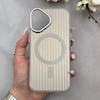 قاب گوشی iPhone 17 آیفون کرکره ای طرح مگ سیف Stripe Soft Wave لنز کرومی کد 166809