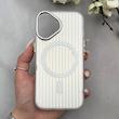 قاب گوشی iPhone 16 آیفون کرکره ای طرح مگ سیف Stripe Soft Wave لنز کرومی کد 166816