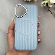 قاب گوشی iPhone 16 آیفون کرکره ای طرح مگ سیف Stripe Soft Wave لنز کرومی کد 166820