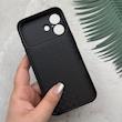 قاب گوشی iPhone 16 آیفون تبدیل سری 17 Tech Woven Case پشت سخت جیر محافظ لنز دار شیشه ای مشکی کد 166716