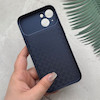 قاب گوشی iPhone 13 آیفون تبدیل سری 17 Tech Woven Case پشت سخت جیر محافظ لنز دار شیشه ای سرمه ای کد 166718