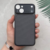 قاب گوشی iPhone 13 آیفون تبدیل سری 17 Tech Woven Case پشت سخت جیر محافظ لنز دار شیشه ای مشکی کد 166719