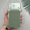 قاب گوشی iPhone 16 Pro Max آیفون تبدیل سری 17 Tech Woven Case پشت سخت جیر محافظ لنز دار شیشه ای سبز کد 166722