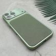 قاب گوشی iPhone 16 Pro Max آیفون تبدیل سری 17 Tech Woven Case پشت سخت جیر محافظ لنز دار شیشه ای سبز کد 166722