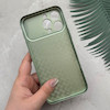 قاب گوشی iPhone 16 Pro Max آیفون تبدیل سری 17 Tech Woven Case پشت سخت جیر محافظ لنز دار شیشه ای سبز کد 166722