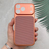 قاب گوشی iPhone 17 Pro Max آیفون تبدیل سری 17 Tech Woven Case پشت سخت جیر محافظ لنز دار شیشه ای نارنجی کد 166723