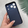 قاب گوشی iPhone 17 Pro آیفون تبدیل سری 17 Tech Woven Case پشت سخت جیر محافظ لنز دار شیشه ای سرمه ای کد 166725