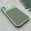 قاب گوشی iPhone 17 آیفون تبدیل سری 17 Tech Woven Case پشت سخت جیر محافظ لنز دار شیشه ای سبز کد 166728