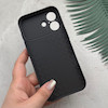 قاب گوشی iPhone 17 آیفون تبدیل سری 17 Tech Woven Case پشت سخت جیر محافظ لنز دار شیشه ای مشکی کد 166729