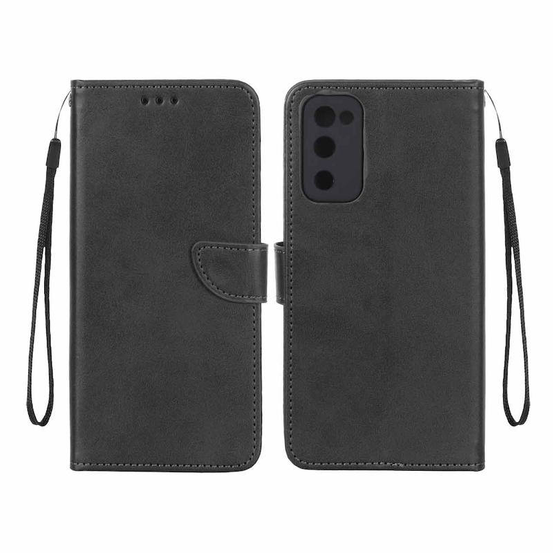 کیف گوشی Galaxy S20 FE سامسونگ مگنتی طرح چرم کتابی بنددار مشکی کد 180861