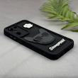 قاب گوشی Galaxy S21 FE سامسونگ سیلیکونی Solid عروسکی برجسته سگ بولداگ جنتلمن مشکی کد 166684
