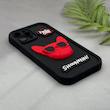 قاب گوشی iPhone 12 Pro Max آیفون سیلیکونی Solid عروسکی برجسته سگ بولداگ جنتلمن مشکی کد 166689