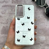 قاب گوشی Galaxy A14 سامسونگ اورجینال فانتزی سخت آینه ای لنز کرومی ایربگ دار طرح پروانه کیوت کد 167217