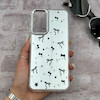 قاب گوشی Galaxy A14 سامسونگ اورجینال فانتزی سخت آینه ای لنز کرومی ایربگ دار طرح پاپیون کیوت کد 167223