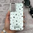 قاب گوشی Galaxy A15 سامسونگ اورجینال فانتزی سخت آینه ای لنز کرومی ایربگ دار طرح پروانه کیوت کد 167232