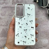 قاب گوشی Galaxy A24 سامسونگ اورجینال فانتزی سخت آینه ای لنز کرومی ایربگ دار طرح پاپیون کیوت کد 167288