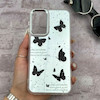 قاب گوشی Galaxy A24 سامسونگ اورجینال فانتزی سخت آینه ای لنز کرومی ایربگ دار طرح پروانه کیوت کد 167293