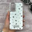 قاب گوشی Galaxy A24 سامسونگ اورجینال فانتزی سخت آینه ای لنز کرومی ایربگ دار طرح پروانه کیوت کد 167296