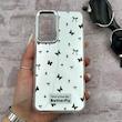 قاب گوشی Galaxy A25 سامسونگ اورجینال فانتزی سخت آینه ای لنز کرومی ایربگ دار طرح پروانه کیوت کد 167297