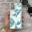 قاب گوشی Galaxy A31 سامسونگ اورجینال فانتزی سخت آینه ای لنز کرومی ایربگ دار طرح پروانه کیوت کد 167319