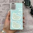 قاب گوشی Galaxy A31 سامسونگ اورجینال فانتزی سخت آینه ای لنز کرومی ایربگ دار طرح کیتی کیوت کد 167326