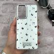 قاب گوشی Galaxy A33 سامسونگ اورجینال فانتزی سخت آینه ای لنز کرومی ایربگ دار طرح پروانه کیوت کد 167335