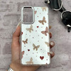 قاب گوشی Galaxy A72 سامسونگ اورجینال فانتزی سخت آینه ای لنز کرومی ایربگ دار طرح پروانه کیوت کد 167417