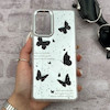قاب گوشی Galaxy A72 سامسونگ اورجینال فانتزی سخت آینه ای لنز کرومی ایربگ دار طرح پروانه کیوت کد 167420