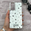 قاب گوشی Galaxy A72 سامسونگ اورجینال فانتزی سخت آینه ای لنز کرومی ایربگ دار طرح پروانه کیوت کد 167421