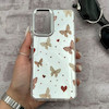 قاب گوشی Galaxy A32 4G سامسونگ اورجینال فانتزی سخت آینه ای لنز کرومی ایربگ دار طرح پروانه کیوت کد 167514