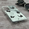 قاب گوشی Galaxy A32 4G سامسونگ اورجینال فانتزی سخت آینه ای لنز کرومی ایربگ دار طرح پروانه کیوت کد 167517