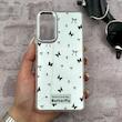 قاب گوشی Galaxy S20 FE سامسونگ اورجینال فانتزی سخت آینه ای لنز کرومی ایربگ دار طرح پروانه کیوت کد 167540
