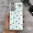 قاب گوشی Galaxy S20 FE سامسونگ اورجینال فانتزی سخت آینه ای لنز کرومی ایربگ دار طرح قلب کیوت کد 167545