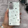 قاب گوشی Galaxy S20 FE سامسونگ اورجینال فانتزی سخت آینه ای لنز کرومی ایربگ دار طرح کیتی کیوت کد 167546