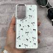 قاب گوشی Galaxy S21 FE سامسونگ اورجینال فانتزی سخت آینه ای لنز کرومی ایربگ دار طرح پاپیون کیوت کد 167551
