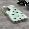 قاب گوشی Galaxy S21 FE سامسونگ اورجینال فانتزی سخت آینه ای لنز کرومی ایربگ دار طرح پاپیون کیوت کد 167552